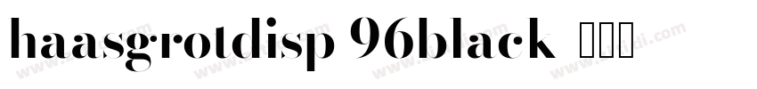 haasgrotdisp 96black字体转换